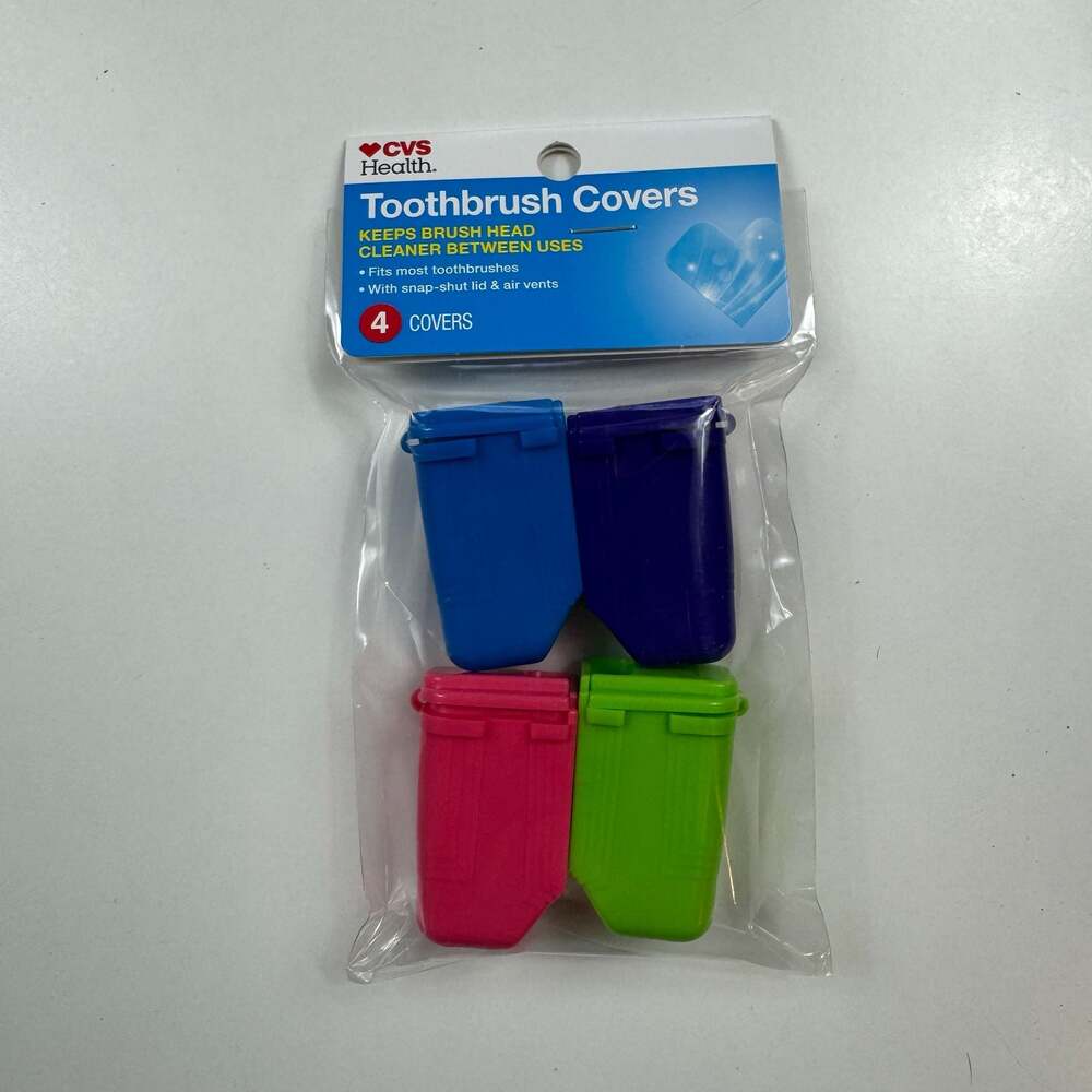 CVS Health Toothbrush Covers, 4 Count